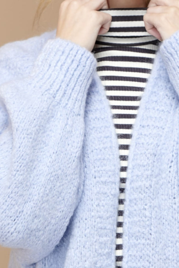 Noella - Fora Knit Cardigan - Lightblue Cardigans 