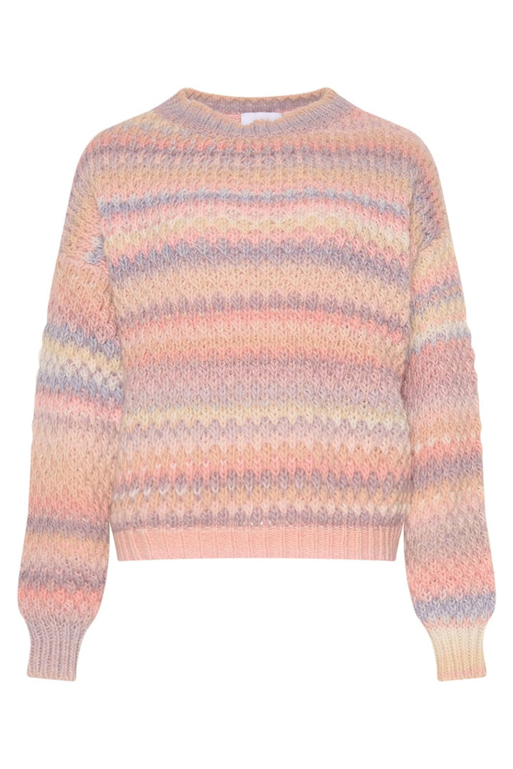 Noella - Gio Sweater - 830 Pastel Mix Strikbluser 