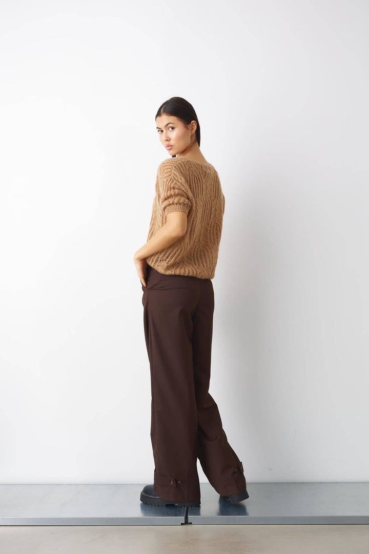 Noella - Joann Pants - 1021 Chocolate Brown Bukser 