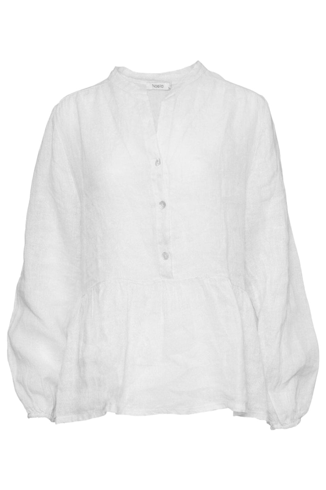 Noella - Rosi Blouse Linen - White Bluser 