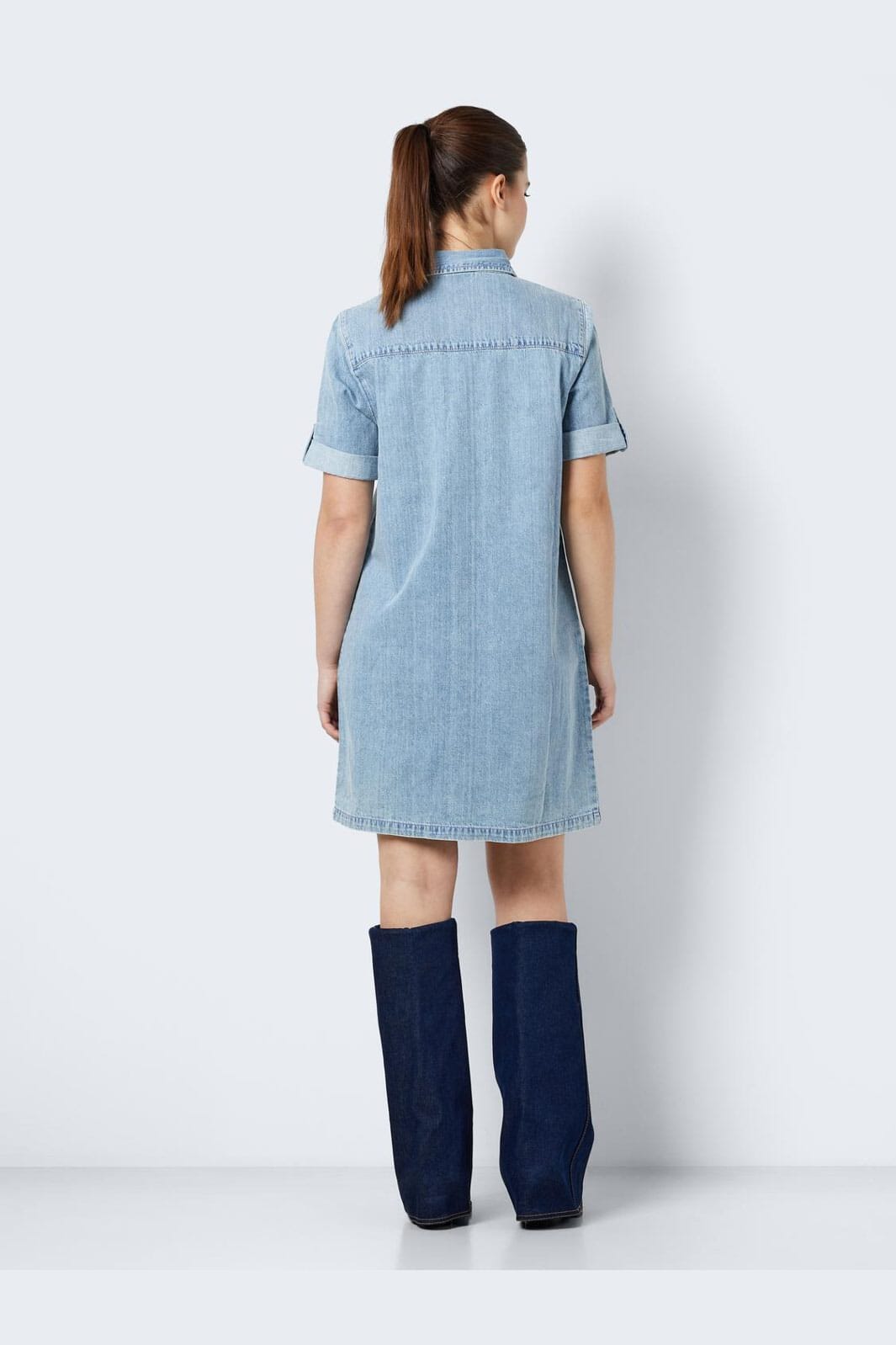 Noisy May - Nmnew Signe S/S Denim Dress Vi003Lb - 4460338 Light Blue Denim