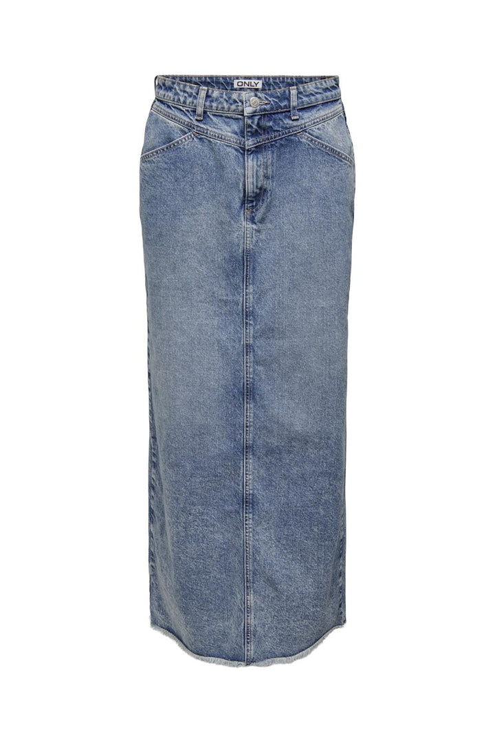 Only - Onlada Cut Long Skirt - 4380064 Medium Blue Denim