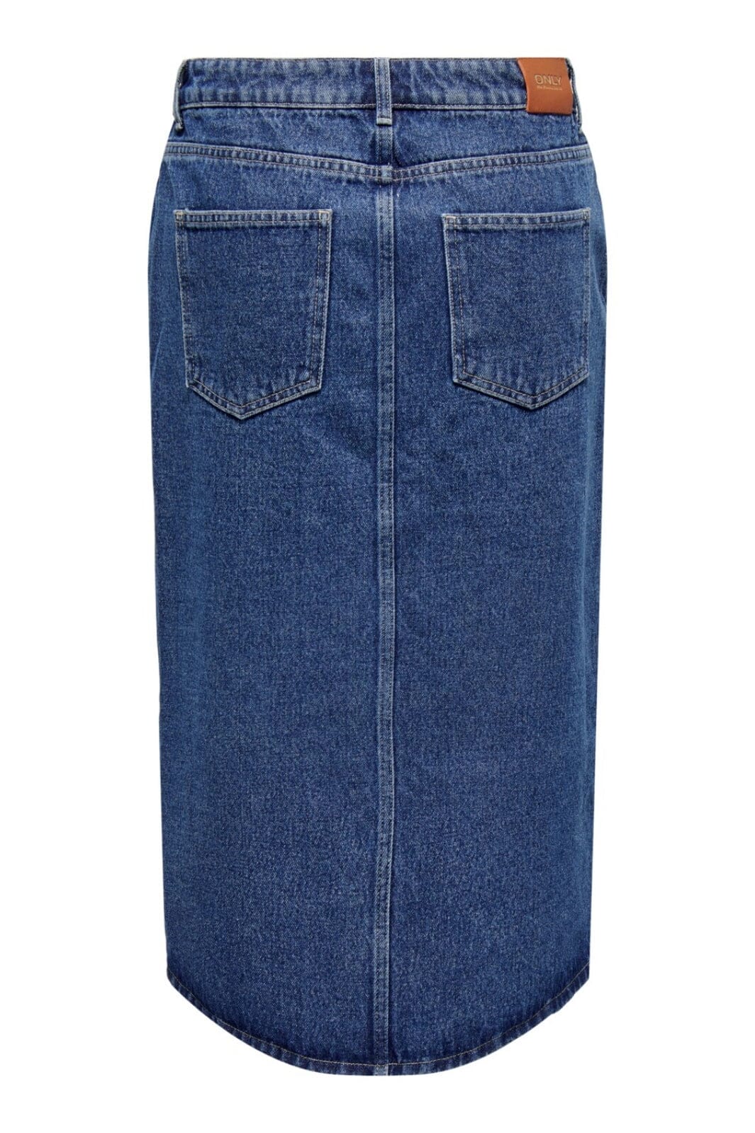 Only - Onlbianca Midi Skirt Rea - 4460382 Medium Blue Denim Nederdele 