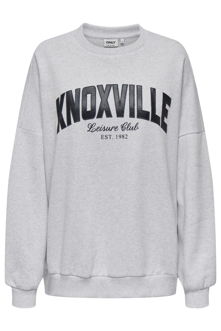 Only - Onldeborah L/S Club O-Neck Swt 15337256 - 4636892 - Light Grey Melange Knoxville