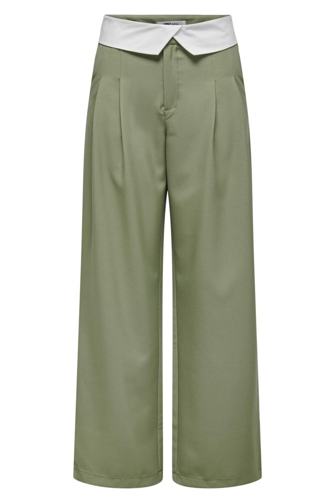 Only - Onldiane Fold-Down Str Pant Cc Tlr - 4384162 Oil Green Bukser 