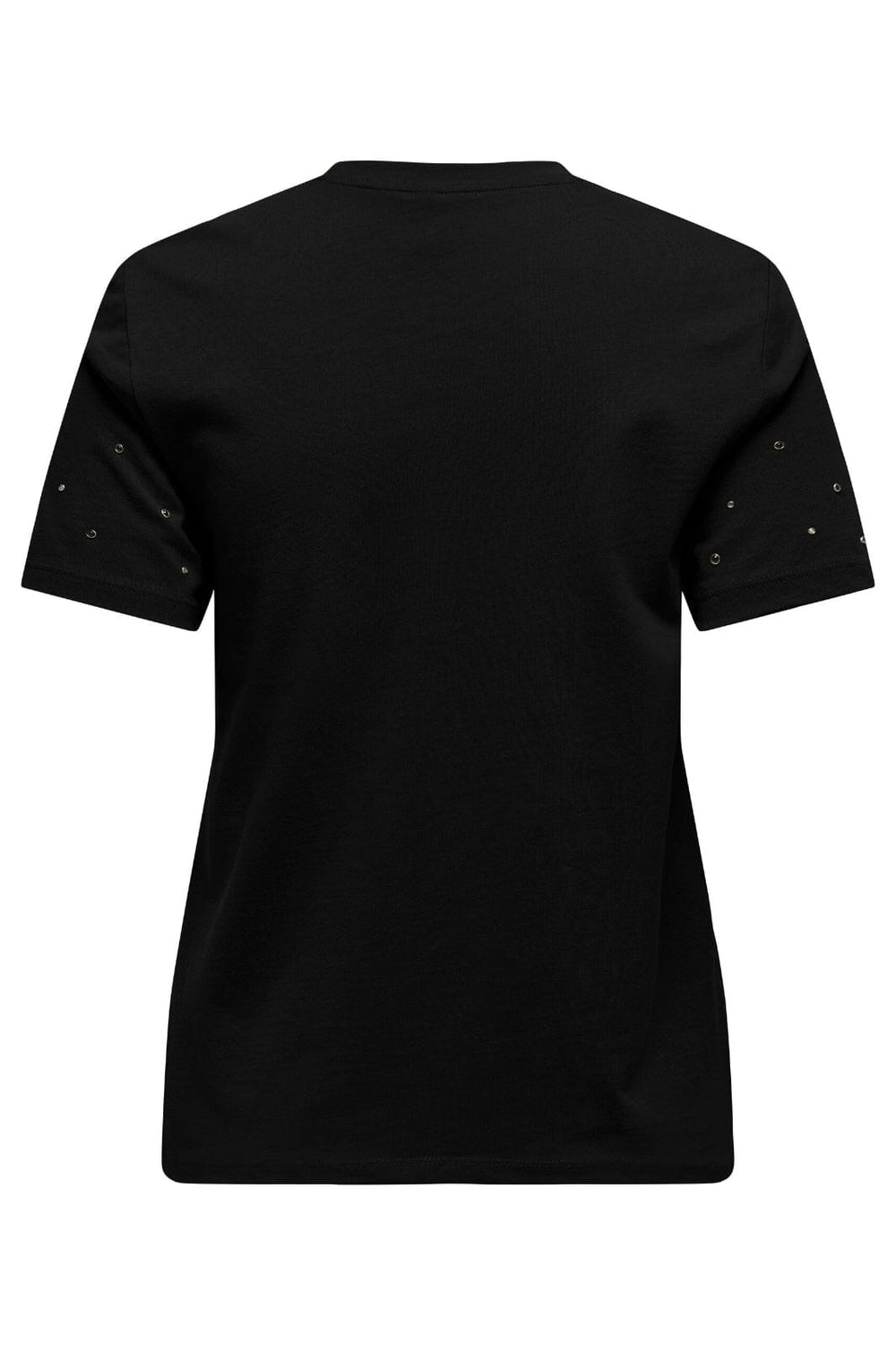 Only - Onlglobe Life S/S O-Neck Tee Box - 4760703 Black Gunm+Transp+Black Studs