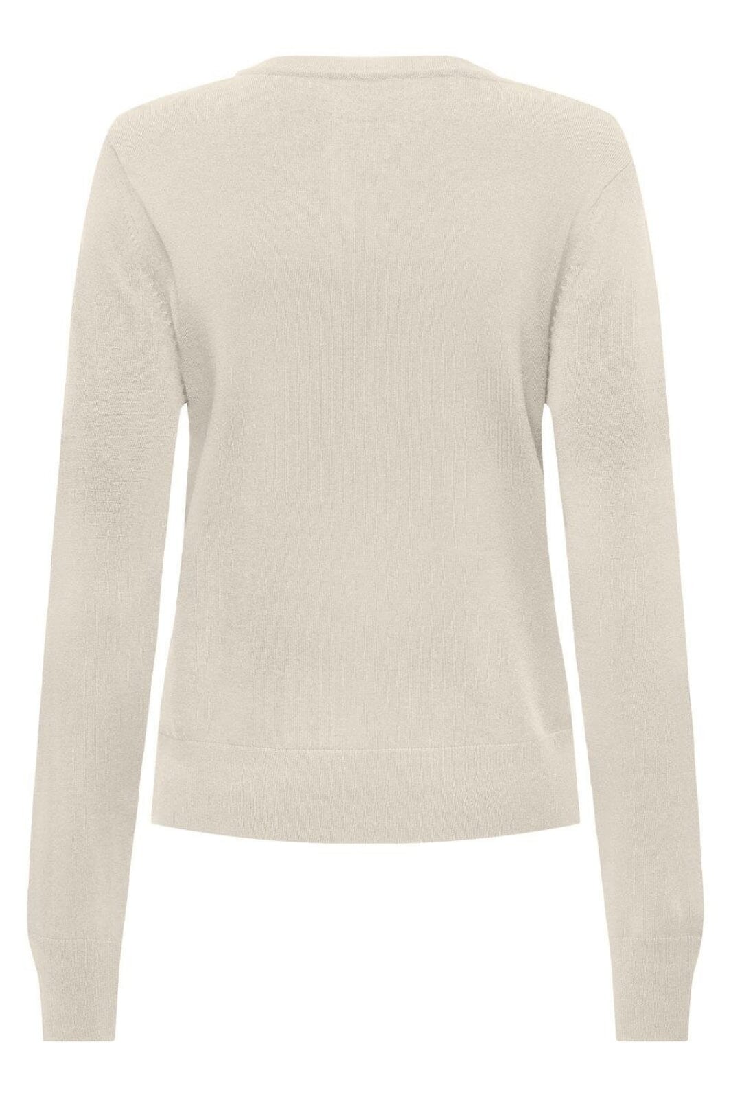 Only - Onljasmin O-Neck Pullover Knt - 4601621 Birch Strikbluser 