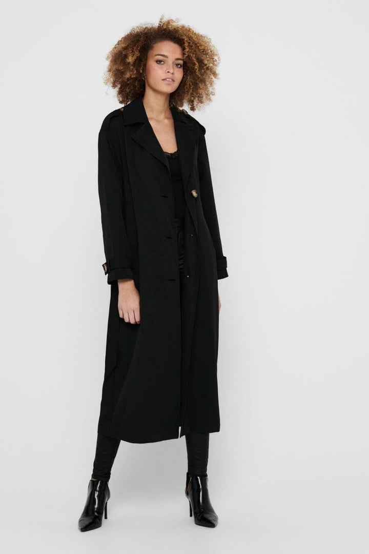 Only - Onlline X-Long Trenchcoat - 3574598 Black Jakker 