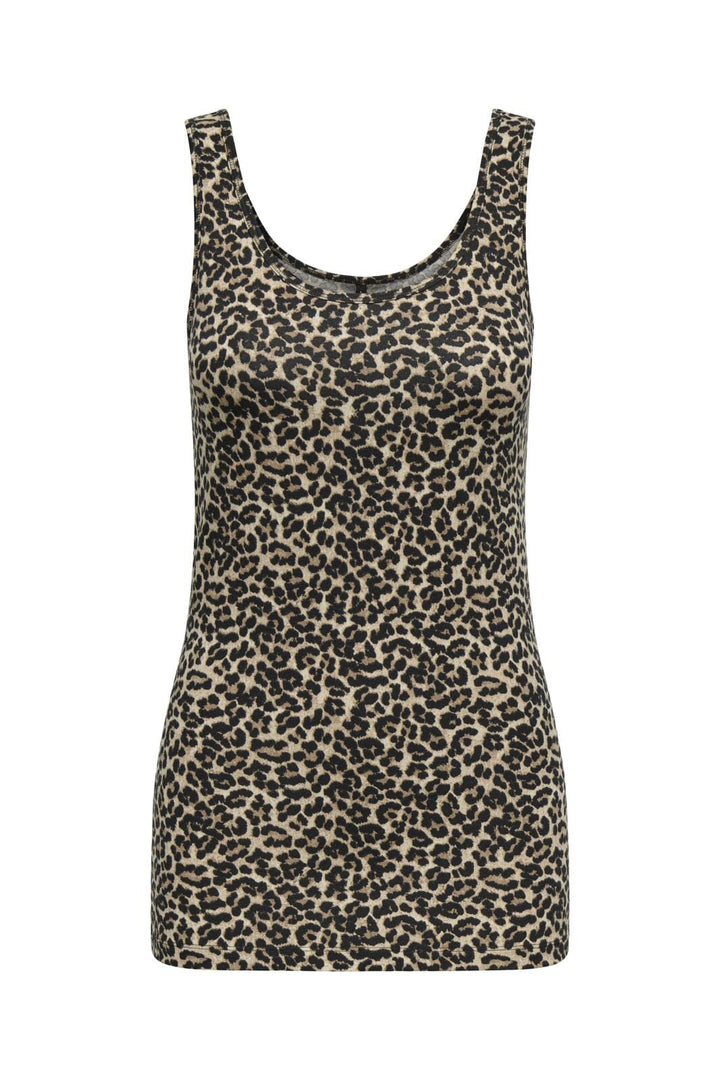 Only - Onllive Love S/L Tank Top - 4695398 Ginger Root Tikkie Leo