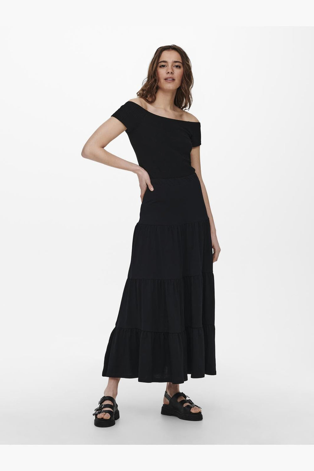 Only - Onlmay Life Maxi Skirt - 3583283 Black