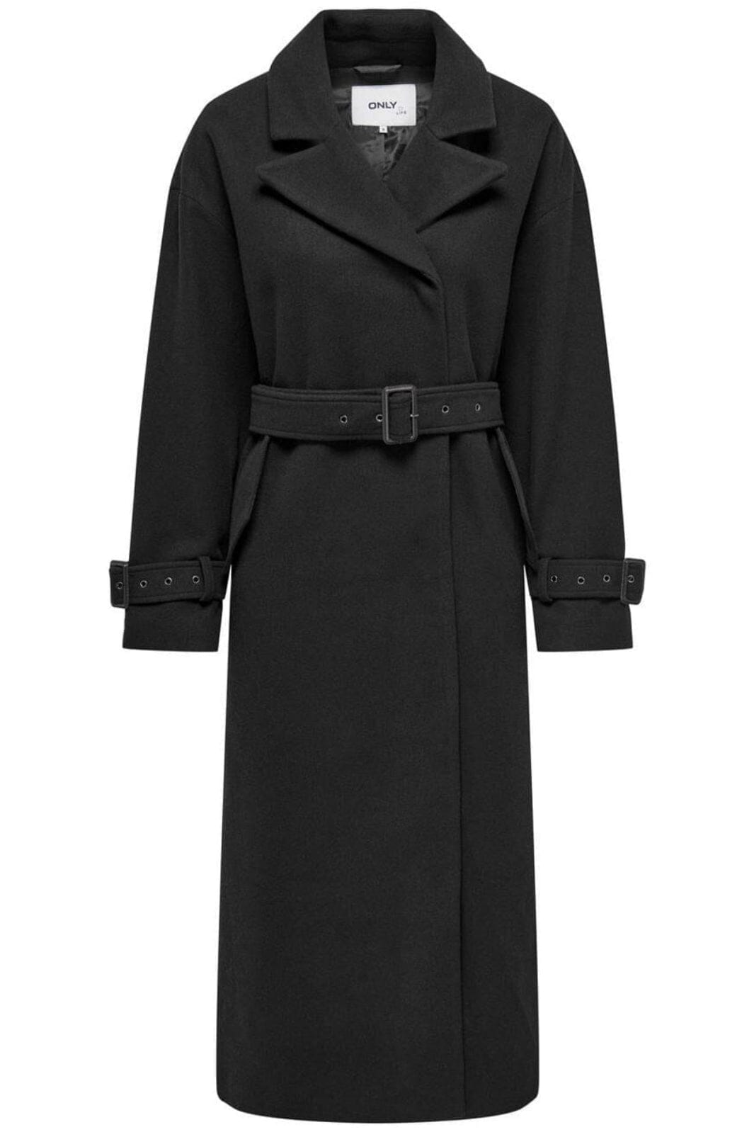 Only - Onlnancy Life X-Long Trench Coat - 4577708 Black Frakker 