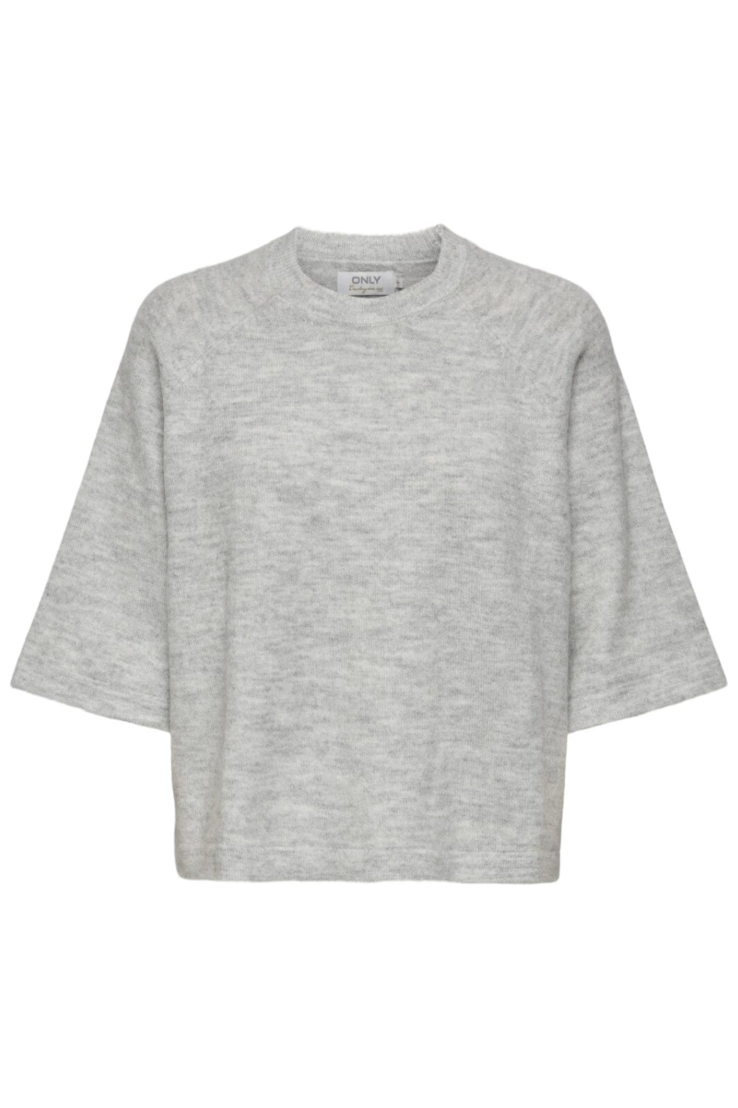 Only - Onlsimoni 3/4 Pullover Knt - 4600558 Light Grey Melange