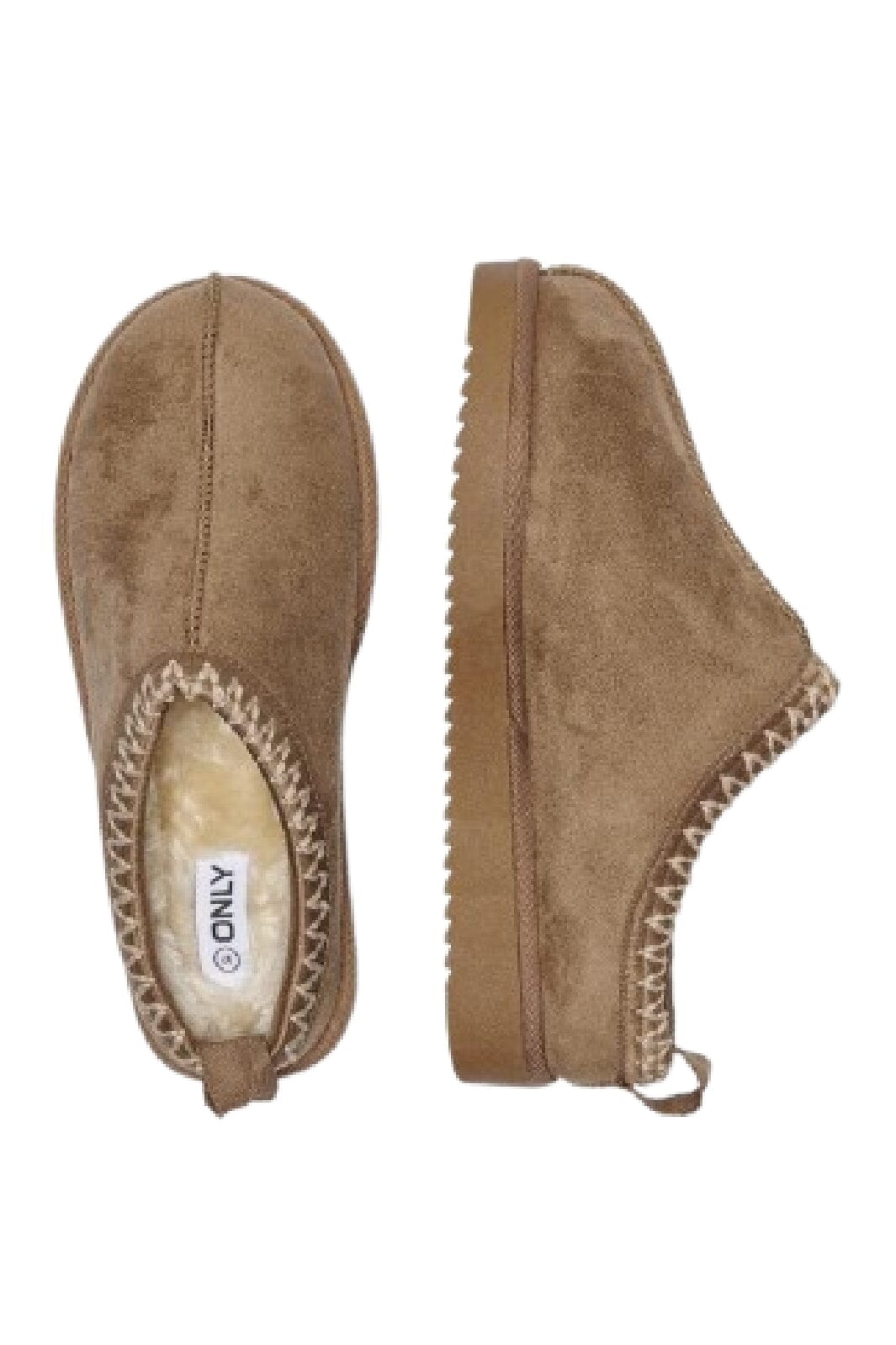 Only - Onlstella Teddy Lined Slipper - 4627078 Cognac Støvler 