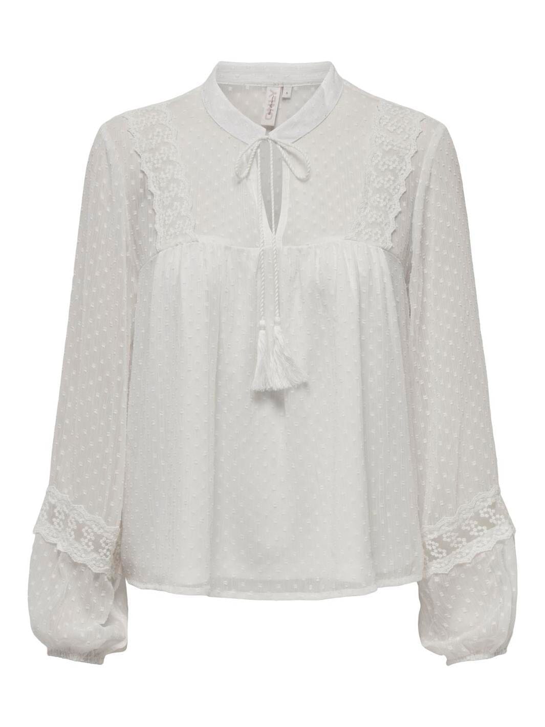 Only - Onltessa Eliza Ls Top - 4314185 Cloud Dancer