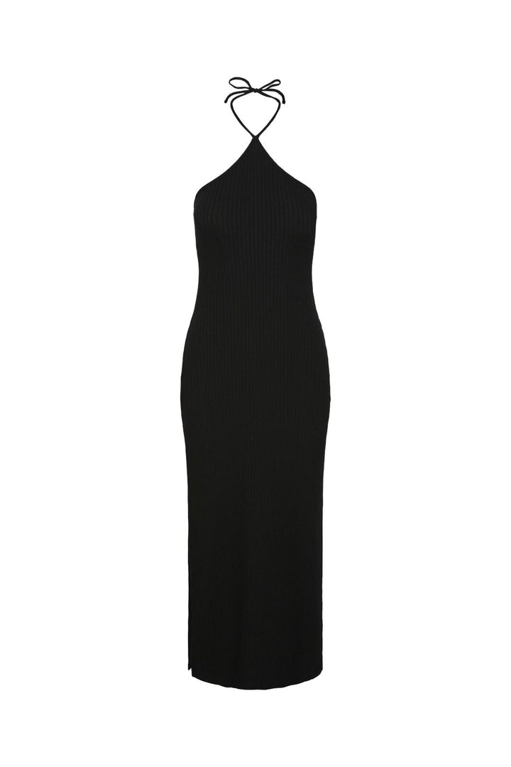 Pieces - Pcalicia Sl Long Halter Neck Dress - 4368760 Black