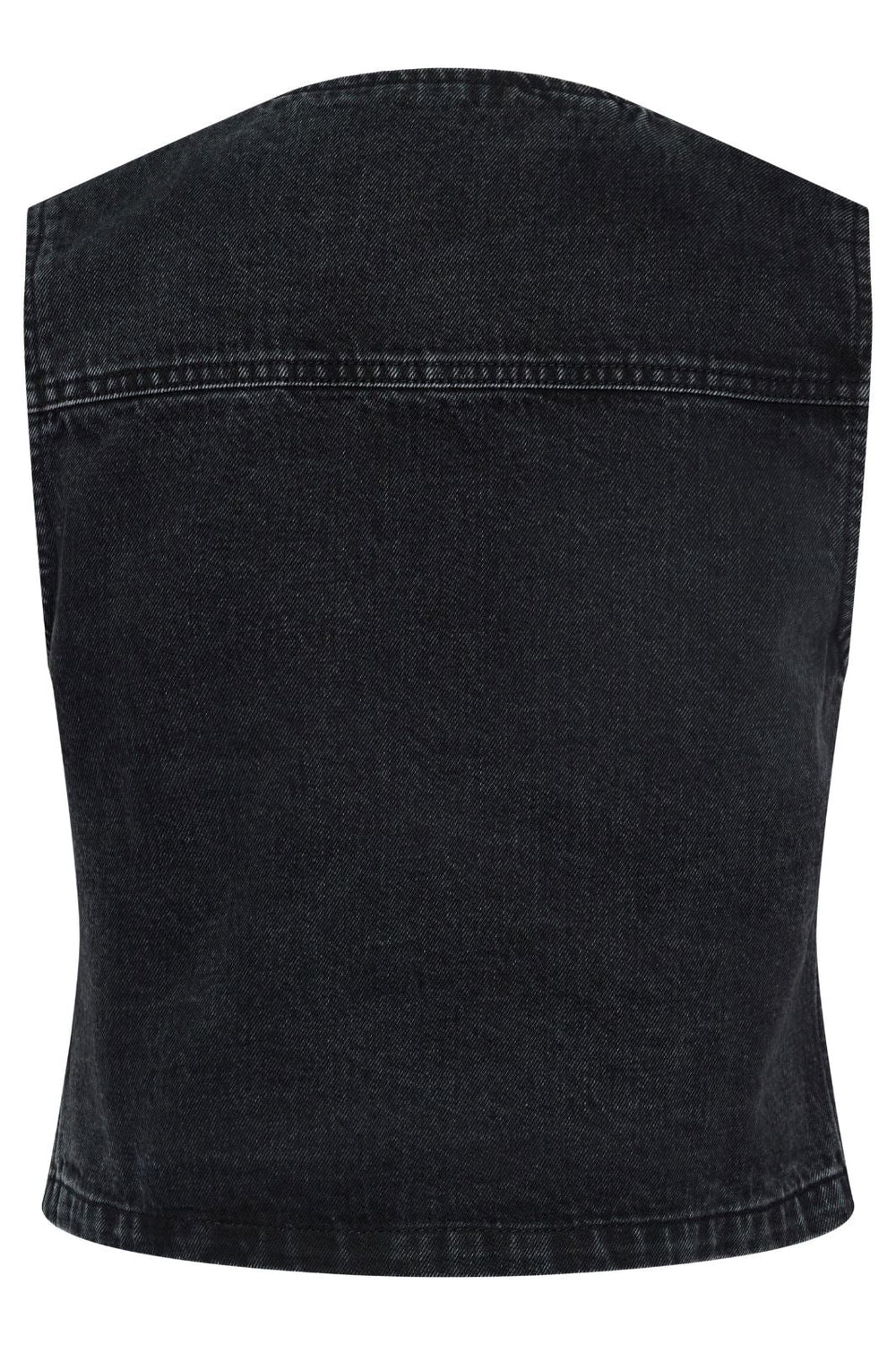 Pieces - Pcalma Denim Vest - 4560471 Dark Grey Denim Veste 