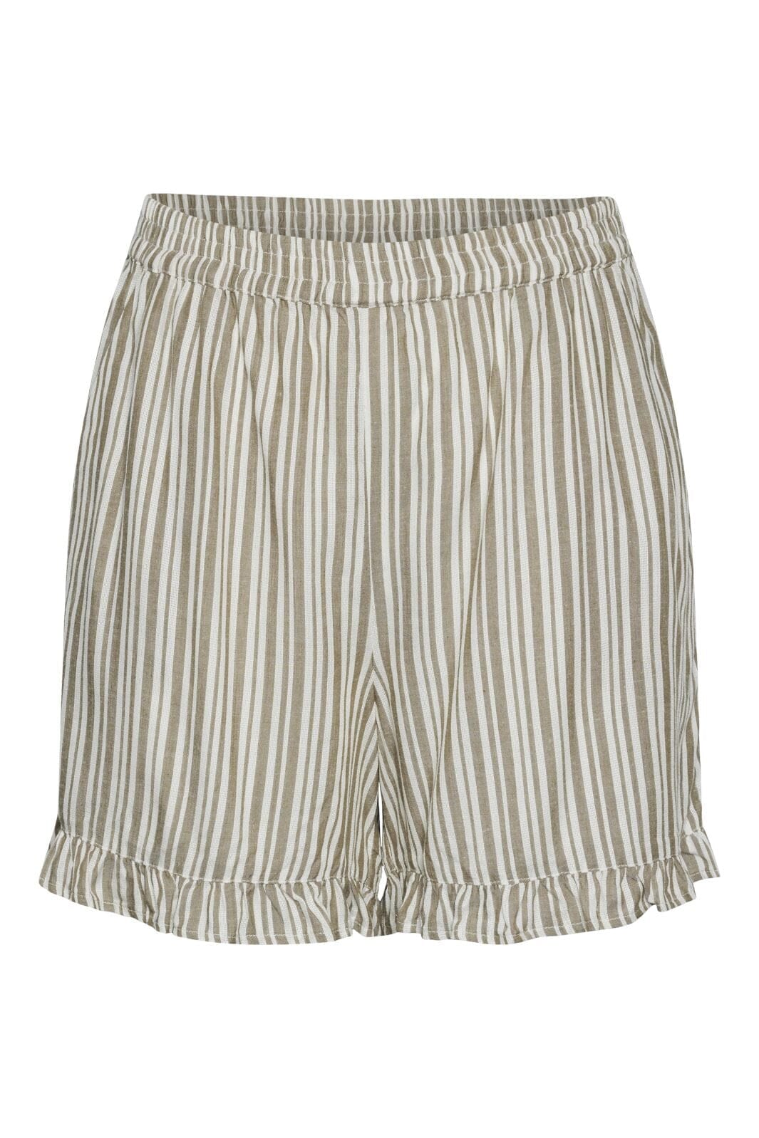 Pieces - Pcalvina Shorts - 4471847 Laurel Oak Cloud Dancer Shorts 