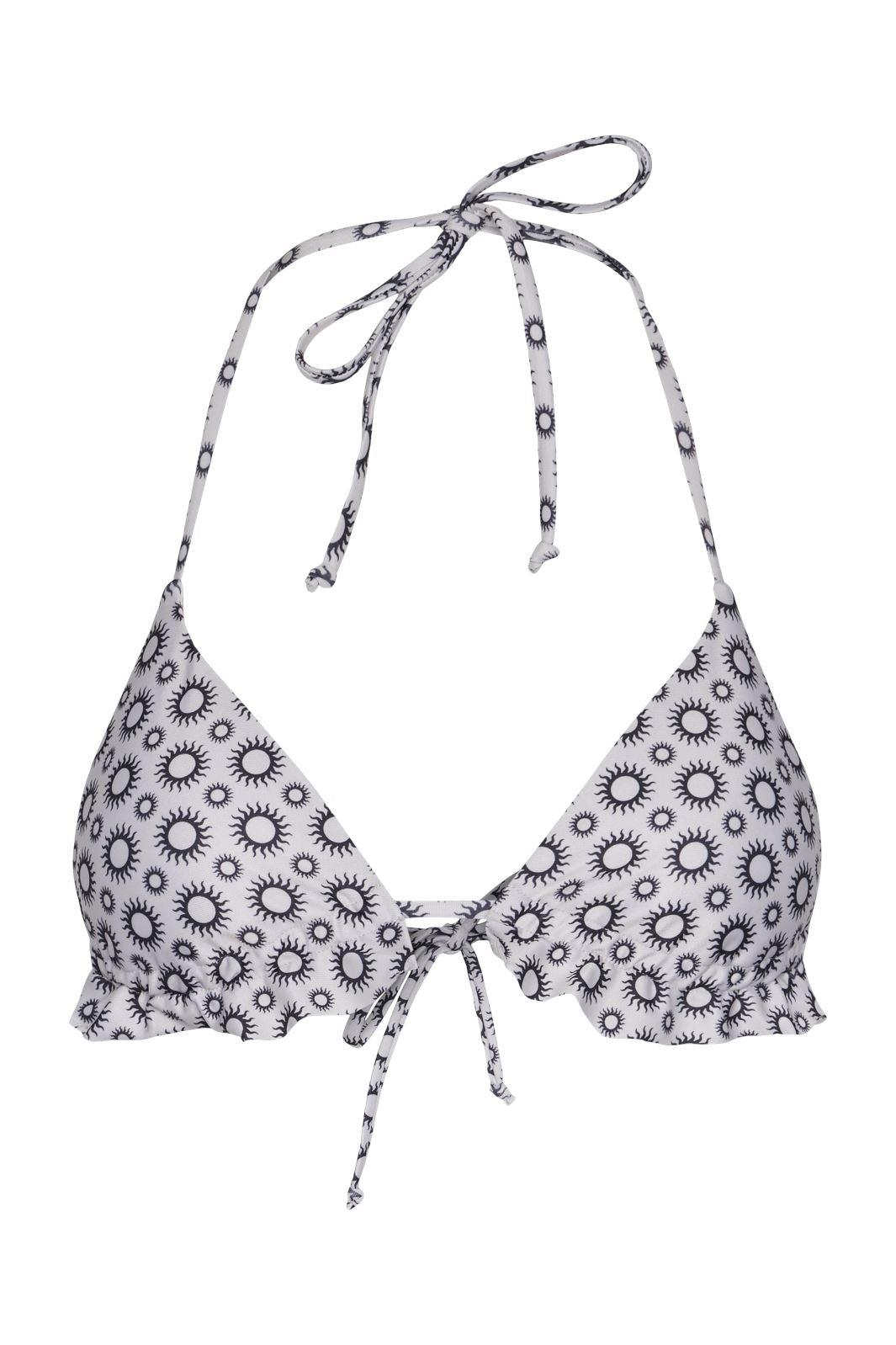 Pieces - Pcamanda Bikini Triangle Top Sww - 4431821 Eggnog Solar Print