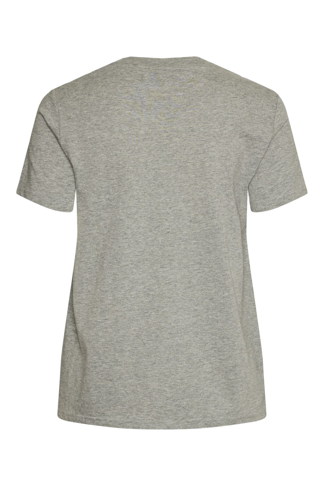 Pieces - Pcaya Ss Tee Mm - 4523982 Light Grey Melange Black Holiday