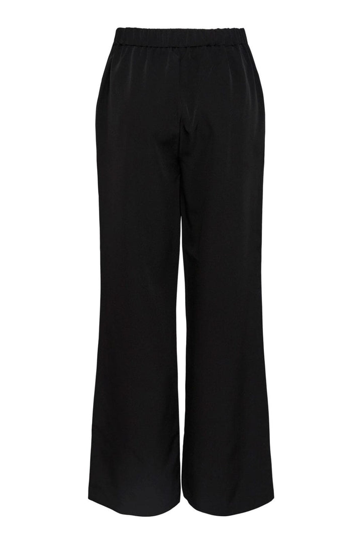 Pieces - Pcbossy Wide Plain Pant - 4266205 Black Bukser 