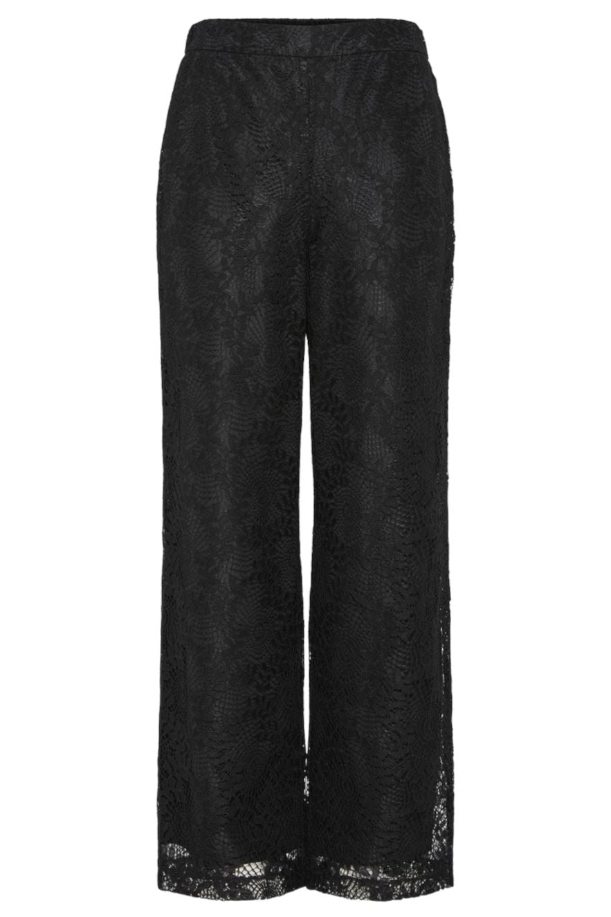 Pieces - Pcbosulla Lace Wide Pant 17154629 - 4644615 - Black