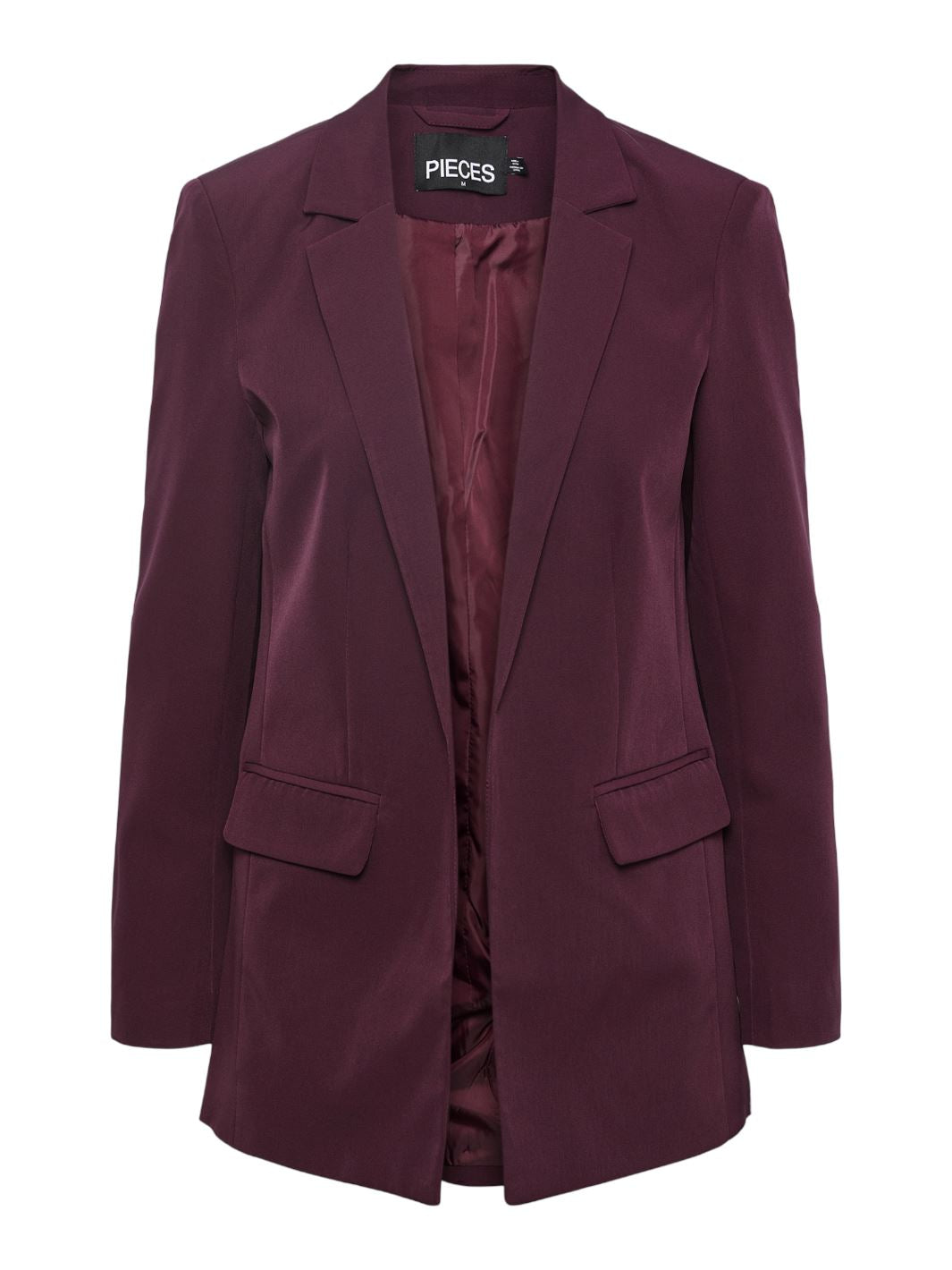 Pieces - Pcbozzy Ls Loose Blazer 17114792 - 3929925 - Grape Wine