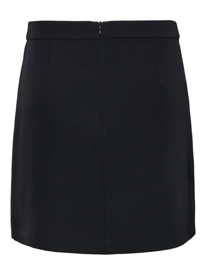 Pieces - Pcbozzy Slit Skirt - 4543165 Black Nederdele 