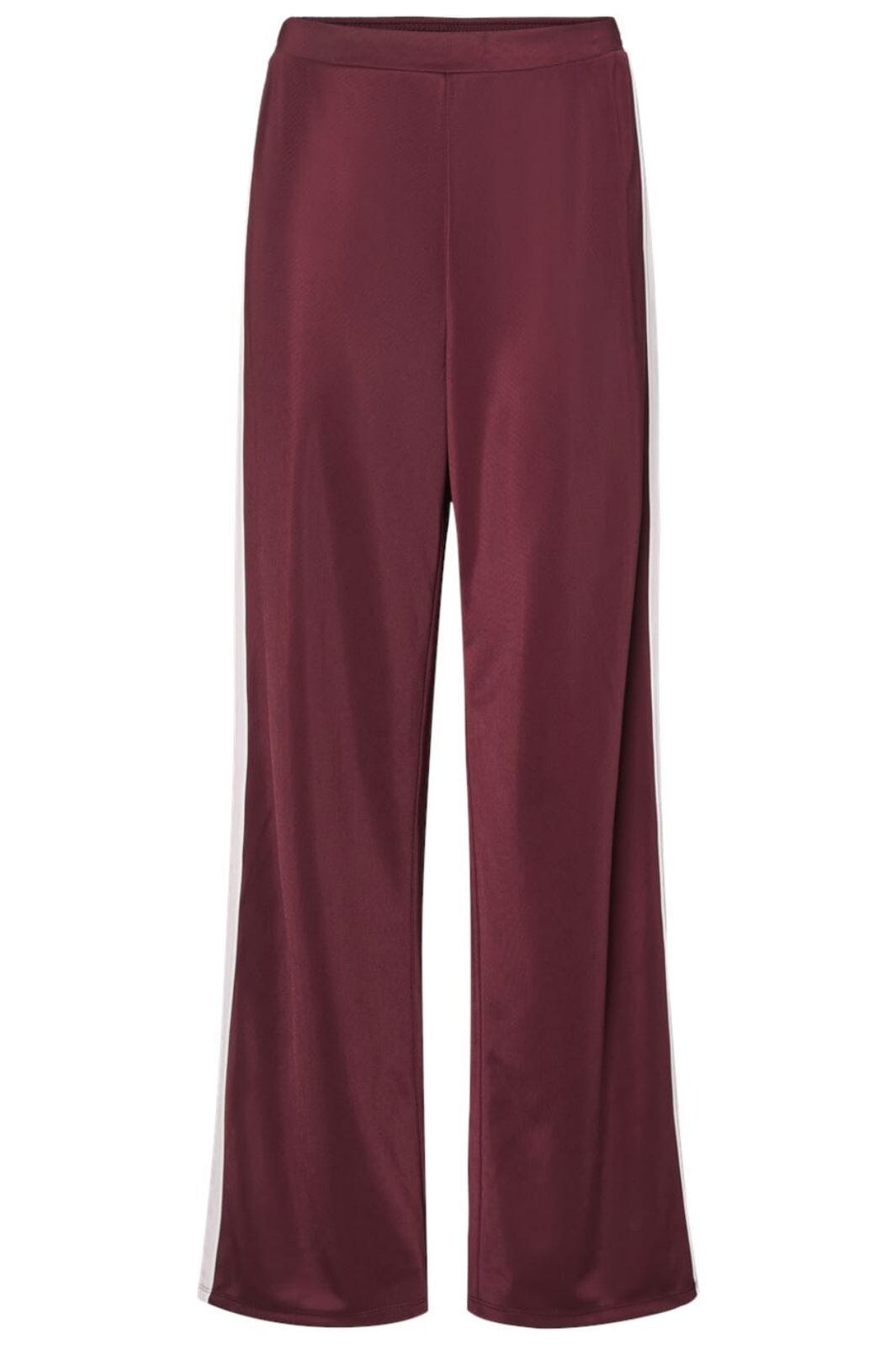 Pieces - Pcfelicia Wide Pant Fsy - 4747762 Tawny Port Pinkaboo/White Stripe Bukser 