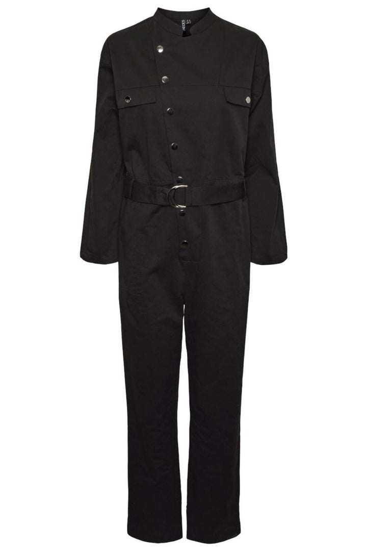 Pieces - Pcgrace Ls Boilersuit Jit - 4622602 Black Buksedragter 