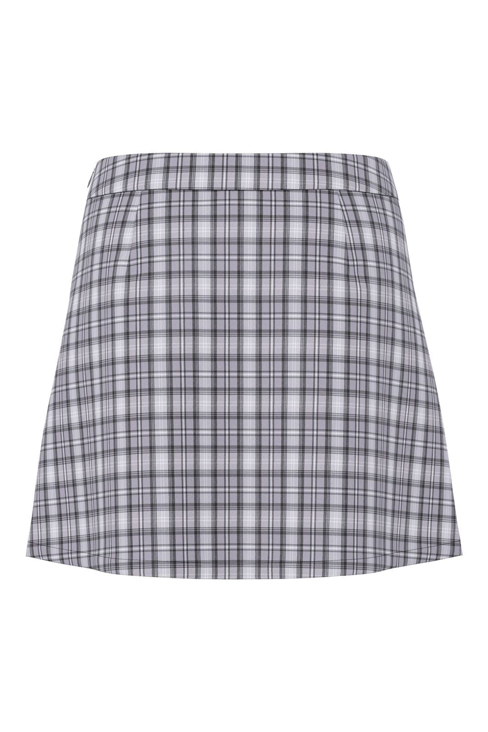 Pieces - Pcjackie Short Skirt Fsy - 4889754 Concrete Grey White- Black -Light Grey