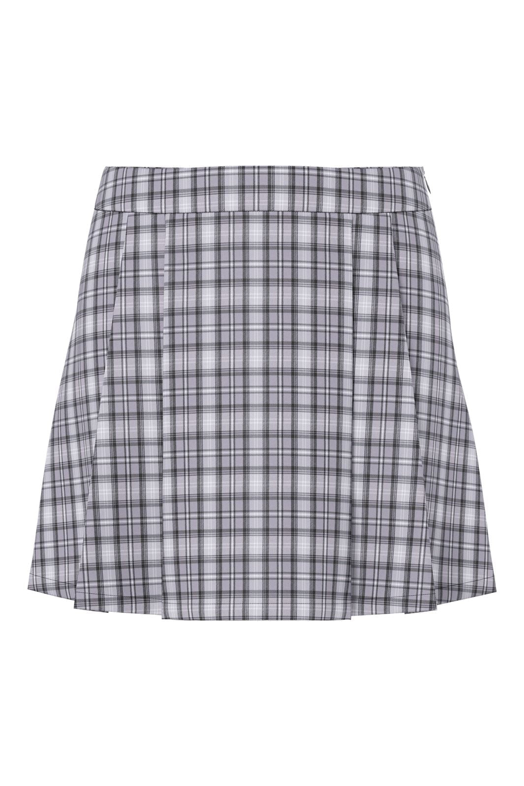 Pieces - Pcjackie Short Skirt Fsy - 4889754 Concrete Grey White- Black -Light Grey