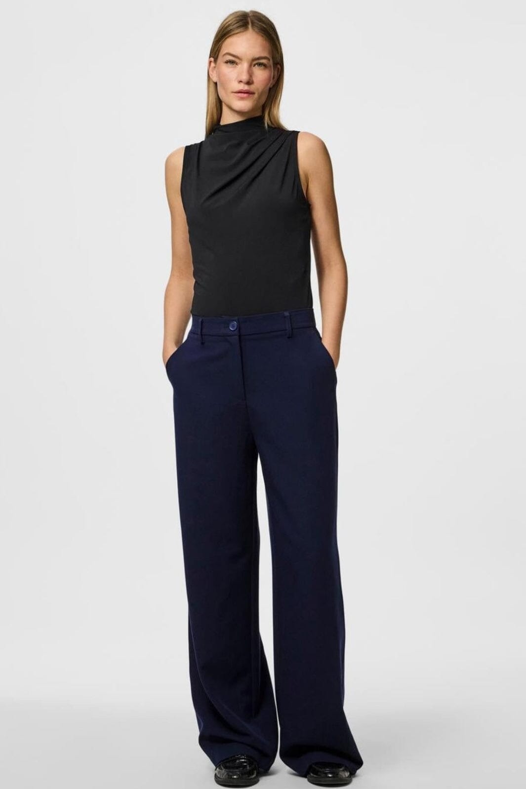 Pieces - Pckamil Wide Pant - 4735778 Maritime Blue