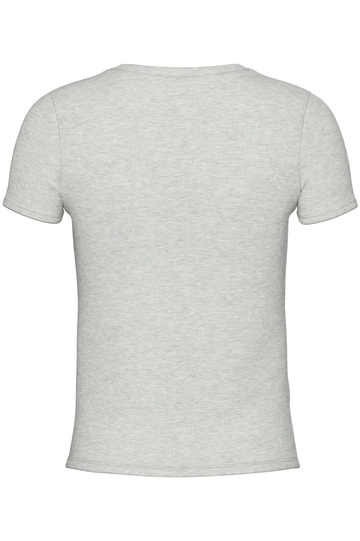 Pieces - Pcmay Ss Tee - 4640345 Light Grey Melange