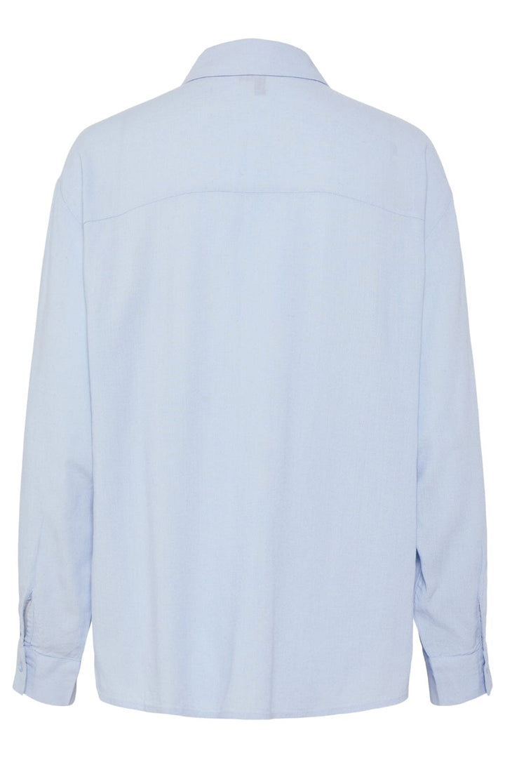 Pieces - Pcpia Ls Loose Shirt - 4648858 Cashmere Blue