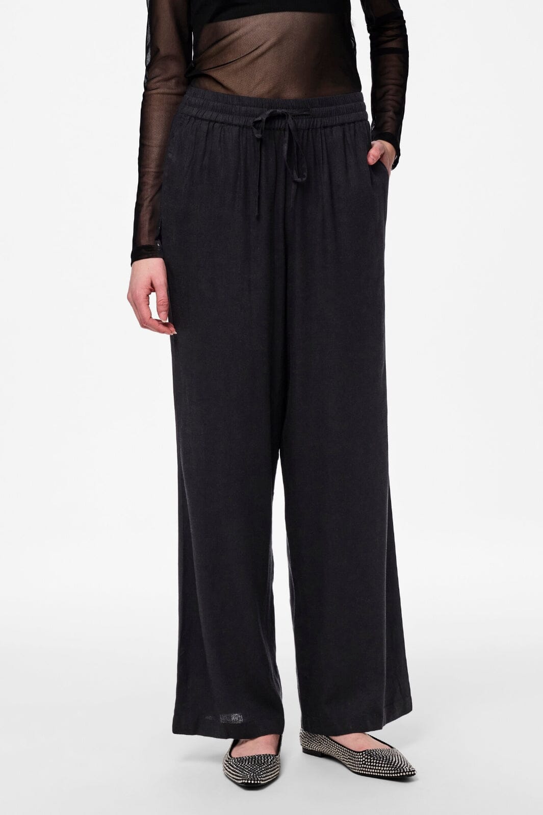 Pieces - Pcpia Wide Pants - 4476659 Black