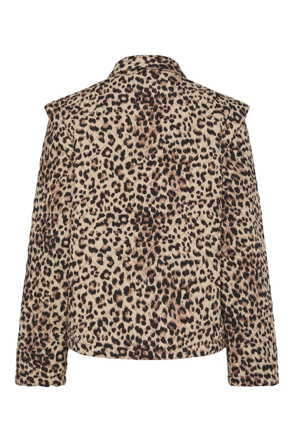 Pieces - Pcsaroline Short Printed Jacket - 4699431 Tannin Leopard