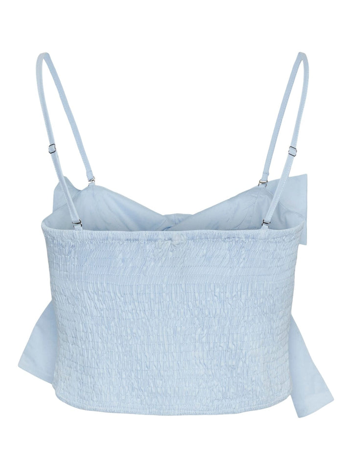 Pieces - Pcsofia Strap Bow Crop Top - 4666330 Nantucket Breeze Toppe 