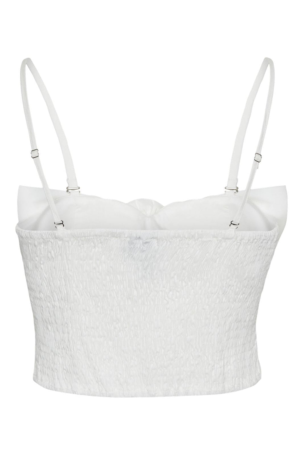 Pieces - Pcsofia Strap Bow Crop Top - 4666331 Bright White