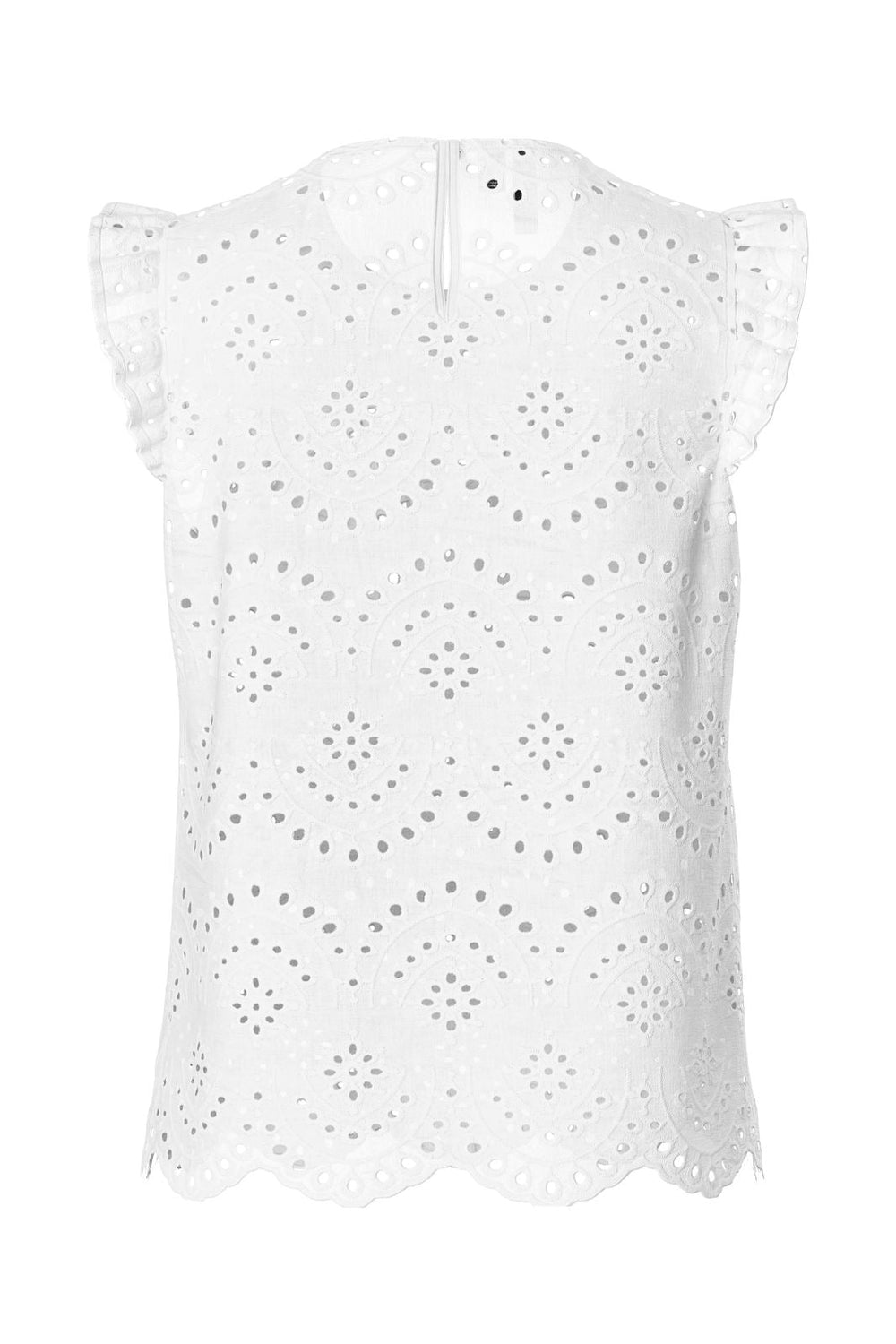 Pieces - Pcvilde Sl Top - 4649447 Bright White