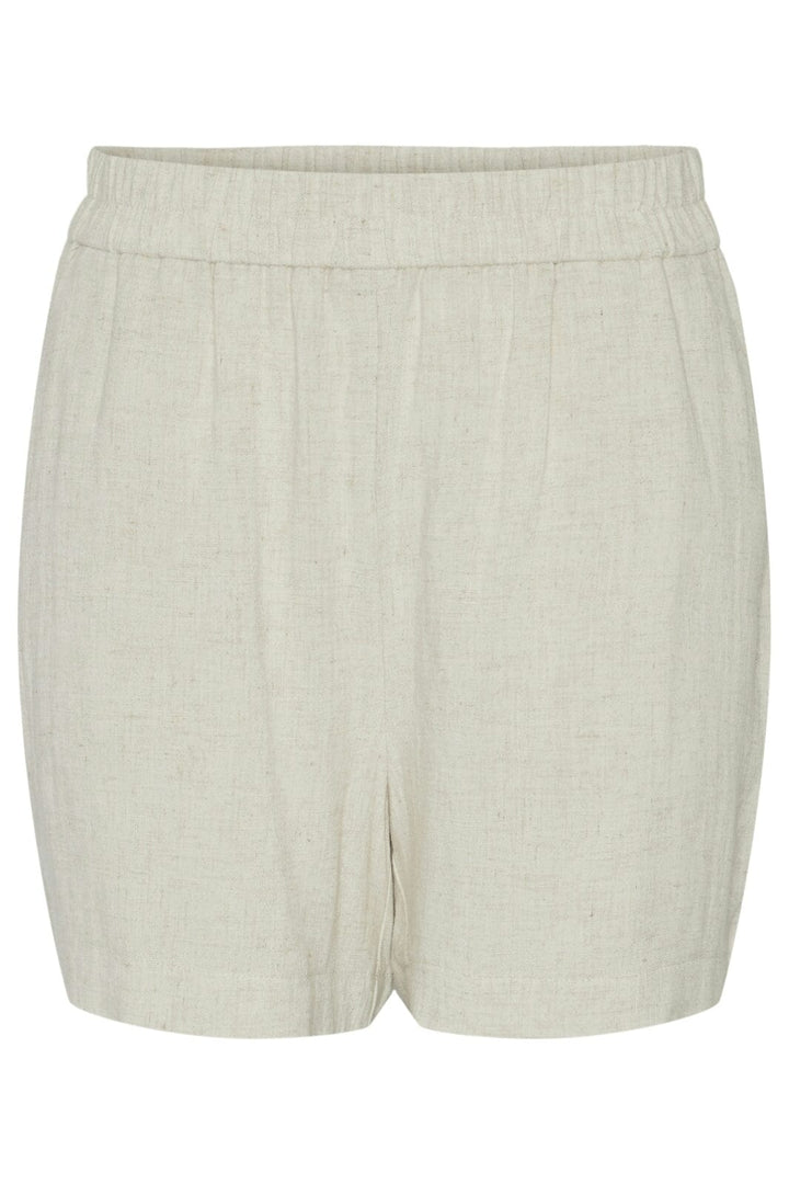 Pieces - Pcvinsty Linen Shorts - 4535088 Oatmeal Shorts 