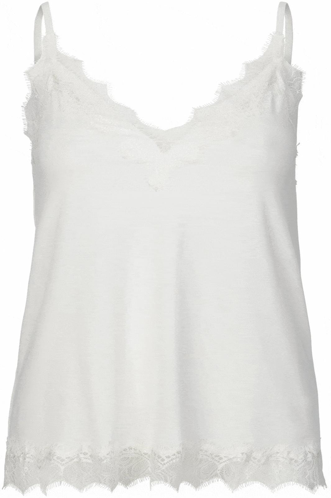 Rosemunde - Strap Top - Ivory Toppe 