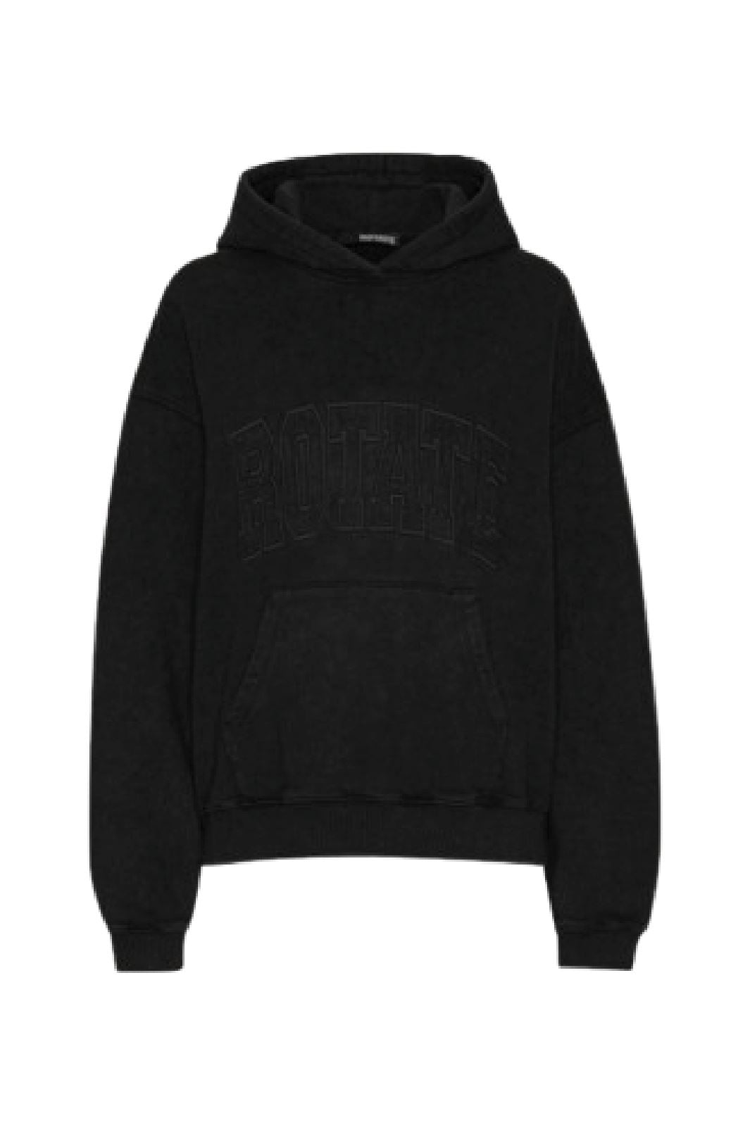 Rotate - Washed Heavy Sweat Hoodie 113449100 - 100 Black Sweatshirts 