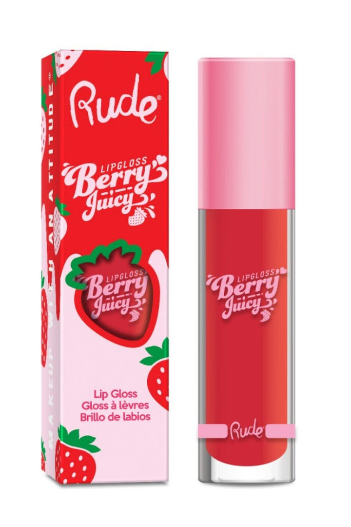 Rude Cosmetics - Berry Juicy Lip Gloss - Coral Red -