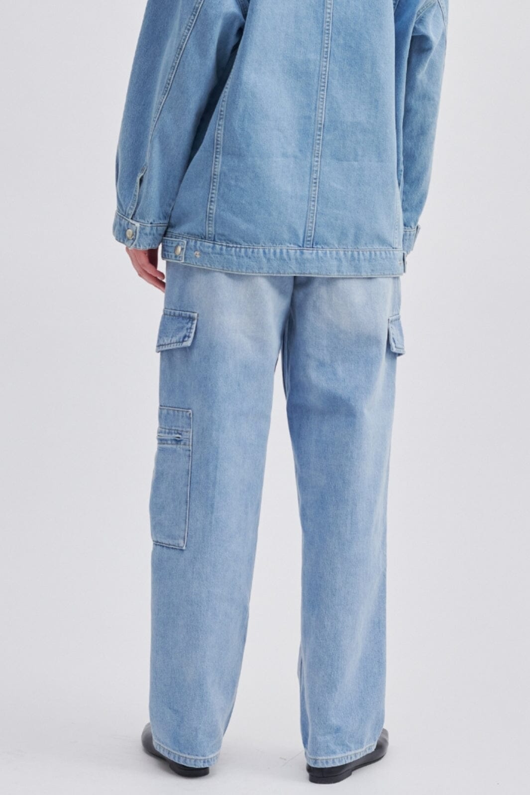 Second Female - Sandja Cargo Trousers - Denim Blue Bukser 