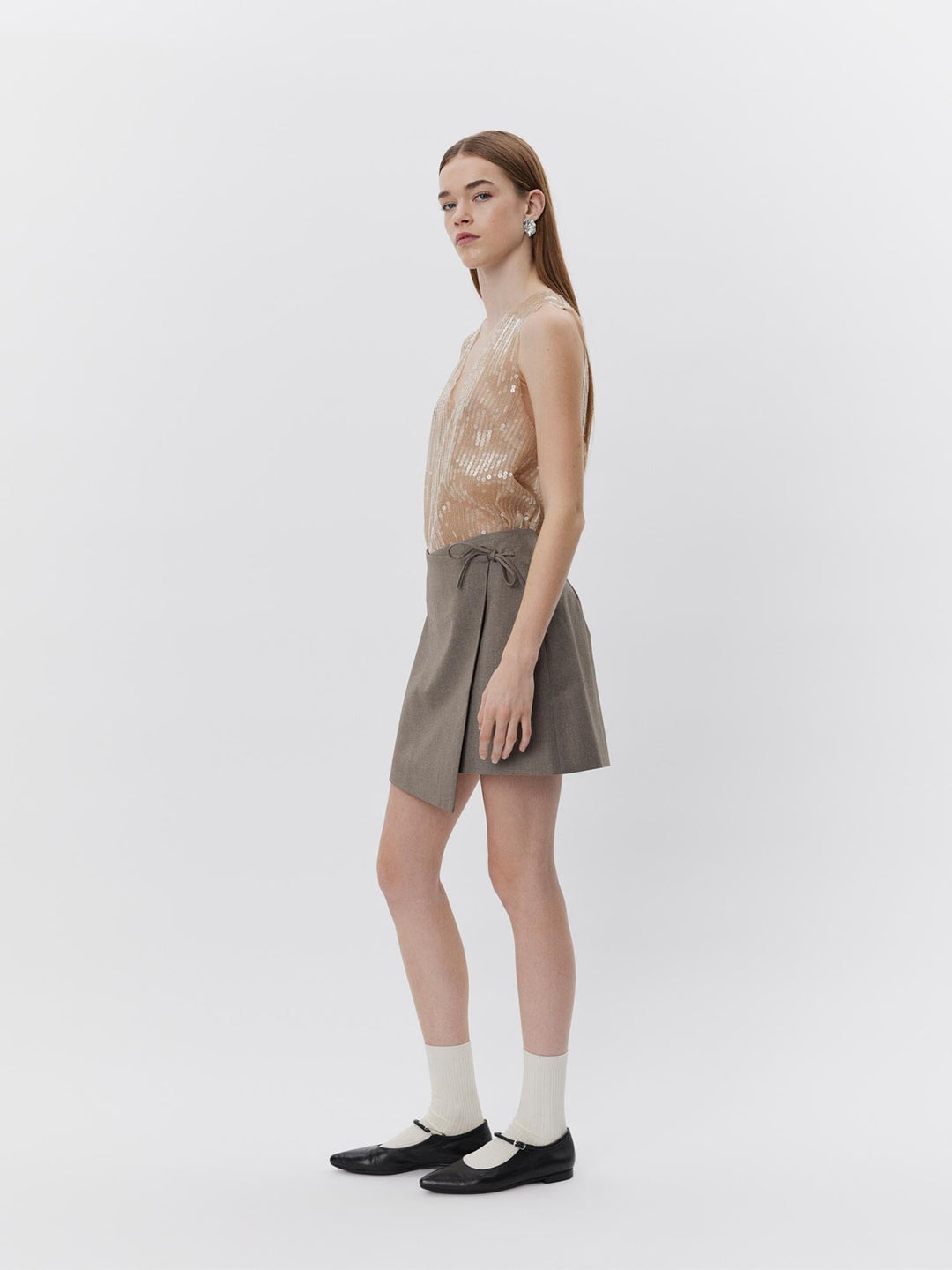 Sofie Schnoor - Harleesw Skirt S251246 - 7115 - Warm Stone Nederdele 