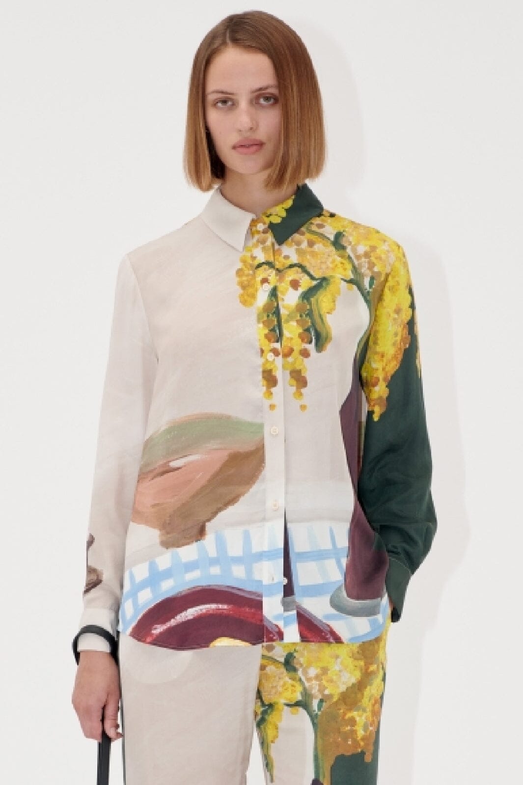 Stine Goya - 2263 Dry Viscose, Long Sleeve Shirtsg-ss25-s022-2263 - Lemons On A Plate