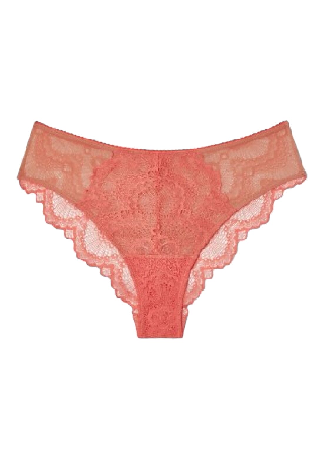 Understatement Underwear - Lace Cheeky - Coral/Sand Trusser 