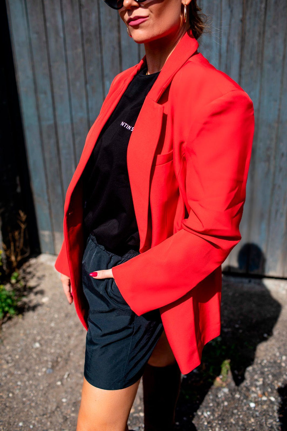 Valentin Studio - Lady Boss Blazer - Red Blazer 