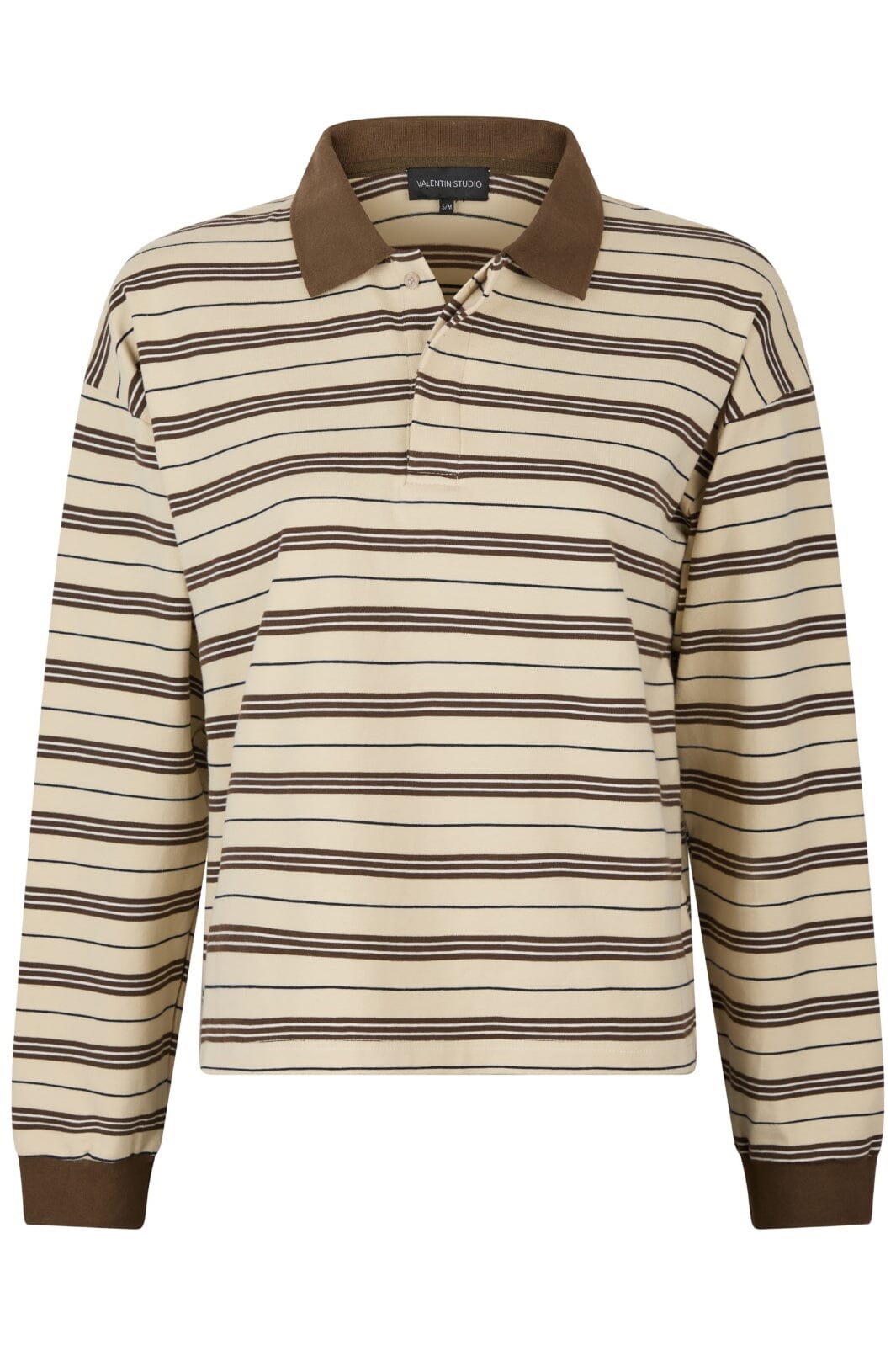 Valentin Studio - Polo Stripe Blouse Ivory - Ivory Bluser 