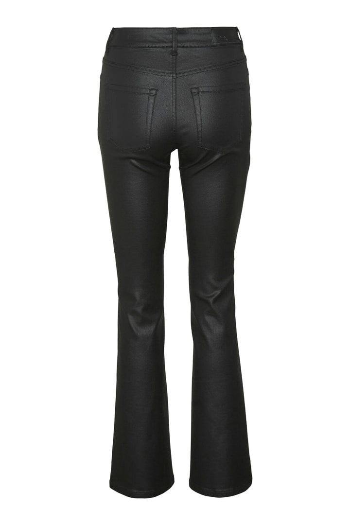 Vero Moda - Vmflash Mr Flared Coated Pants - 4563596 Black